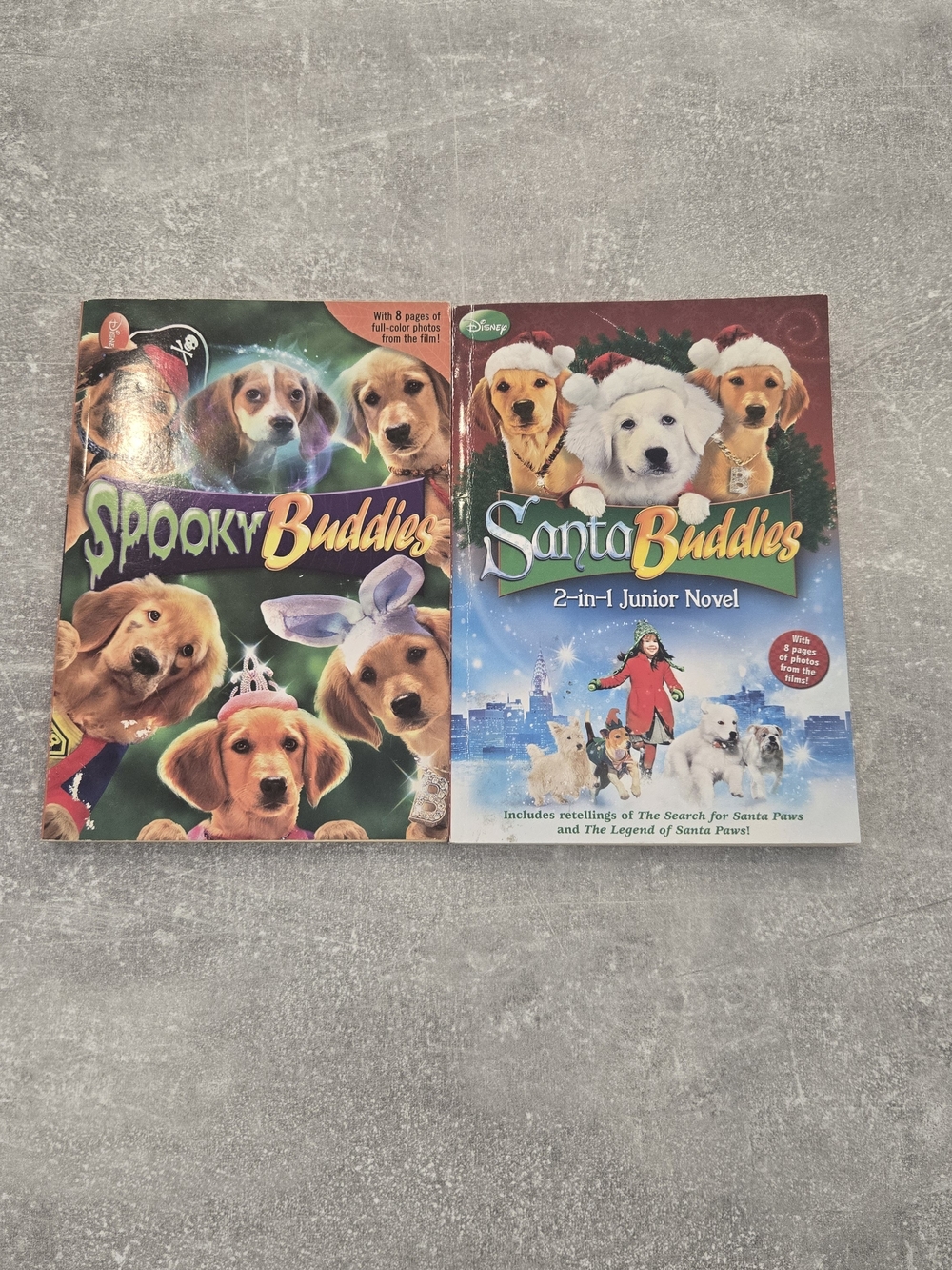 Disney Spooky Buddies / Santa Buddies 2-in-1 Junior Novel Paperback